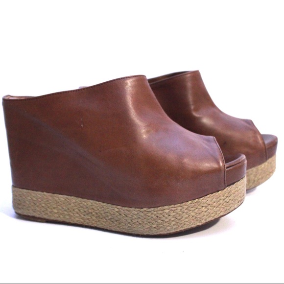 Jeffery Campbell Virgo Leather Espadrille Wedge - Picture 8 of 12